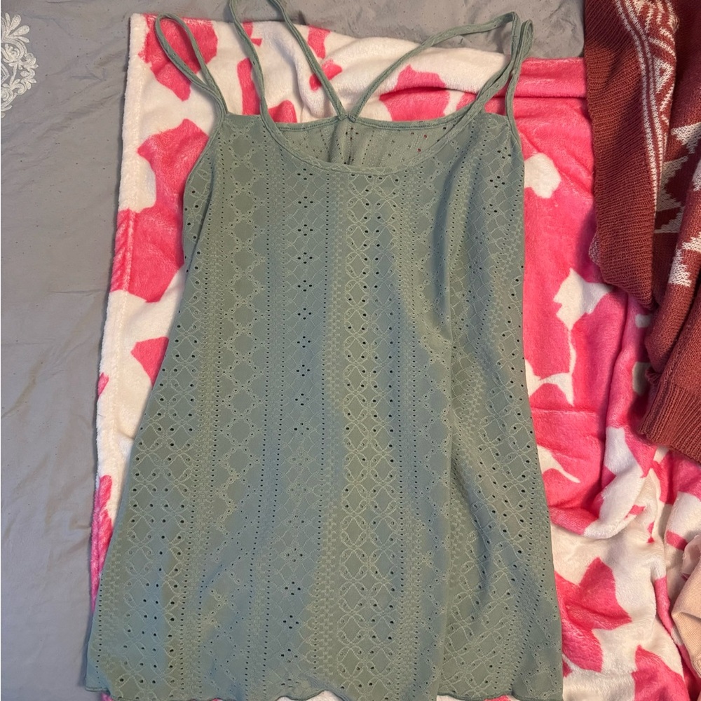 4 pack of tank tops - blue, green, pink, mint